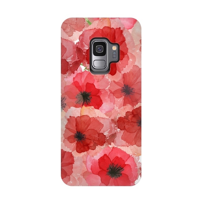 Galaxy S9 StrongFit Abstract Poppy Pattern by  Utart