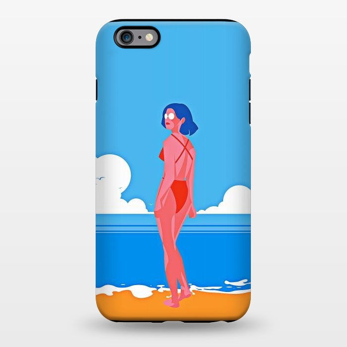 iPhone 6/6s plus StrongFit Summer Girl at the Beach by DaDo ART
