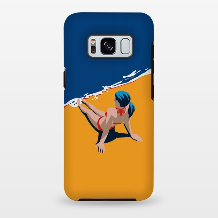 Galaxy S8 plus StrongFit Girl at the beach by DaDo ART