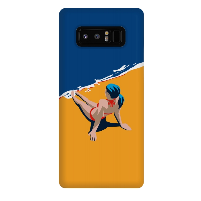 Galaxy Note 8 StrongFit Girl at the beach by DaDo ART