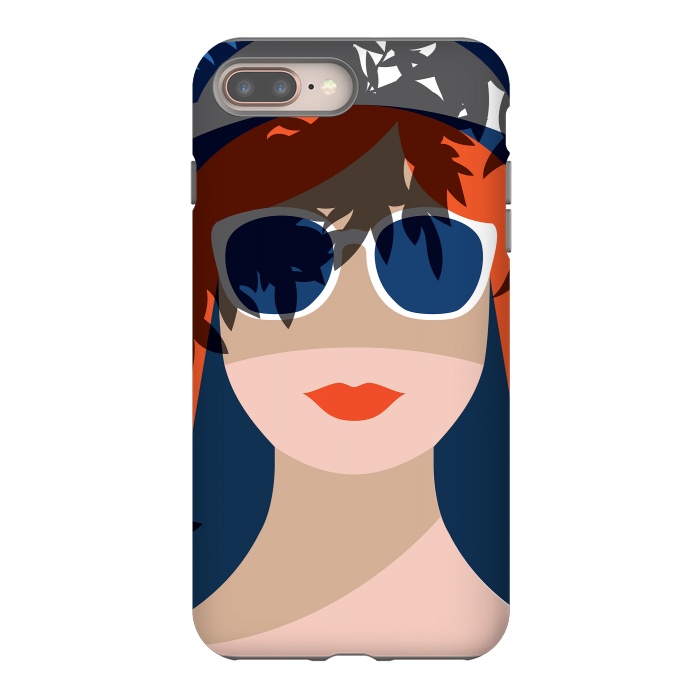 iPhone 7 plus StrongFit Girl with Sunglasses by DaDo ART