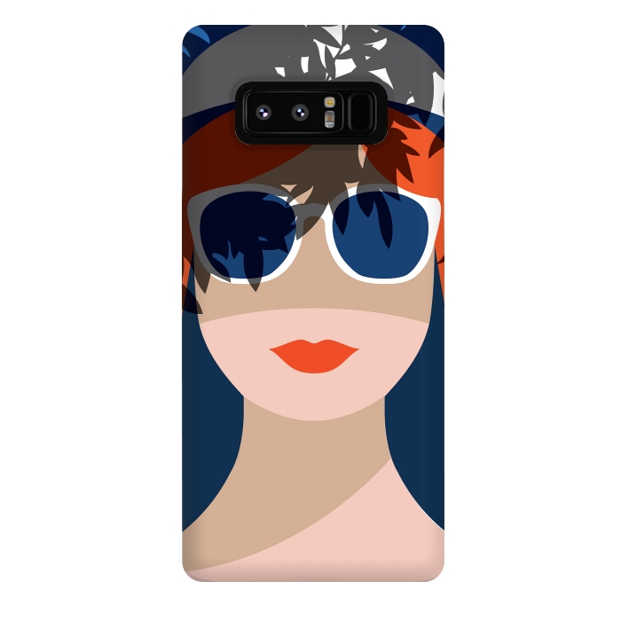 Galaxy Note 8 StrongFit Girl with Sunglasses by DaDo ART