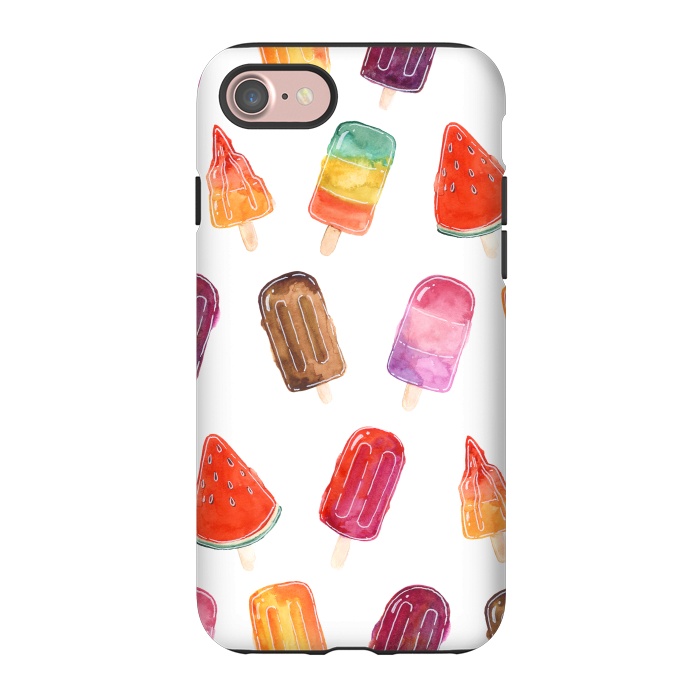 iPhone 7 StrongFit Summer Popsicle Print by Becky Starsmore
