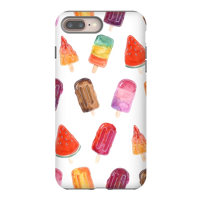 iPhone 7 plus StrongFit Summer Popsicle Print by Becky Starsmore
