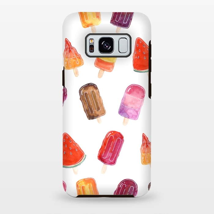 Galaxy S8 plus StrongFit Summer Popsicle Print by Becky Starsmore