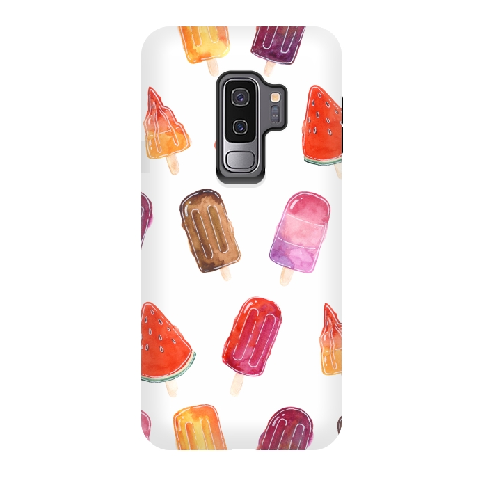 Galaxy S9 plus StrongFit Summer Popsicle Print by Becky Starsmore