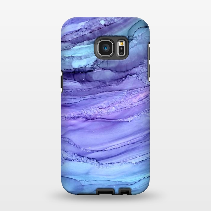 Galaxy S7 EDGE StrongFit Purple Mermaid Marble by Becky Starsmore