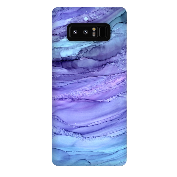 Galaxy Note 8 StrongFit Purple Mermaid Marble by Becky Starsmore