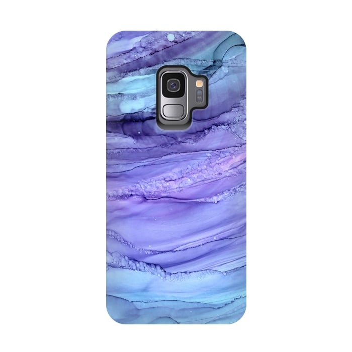 Galaxy S9 StrongFit Purple Mermaid Marble by Becky Starsmore