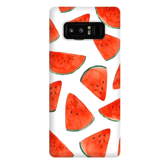 Galaxy Note 8 StrongFit Fruity Summer Watermelon Print by Becky Starsmore