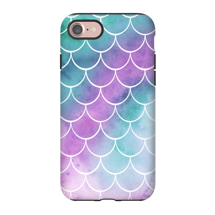 iPhone 7 StrongFit Dreamy Pastel Mermaid Scales by Becky Starsmore