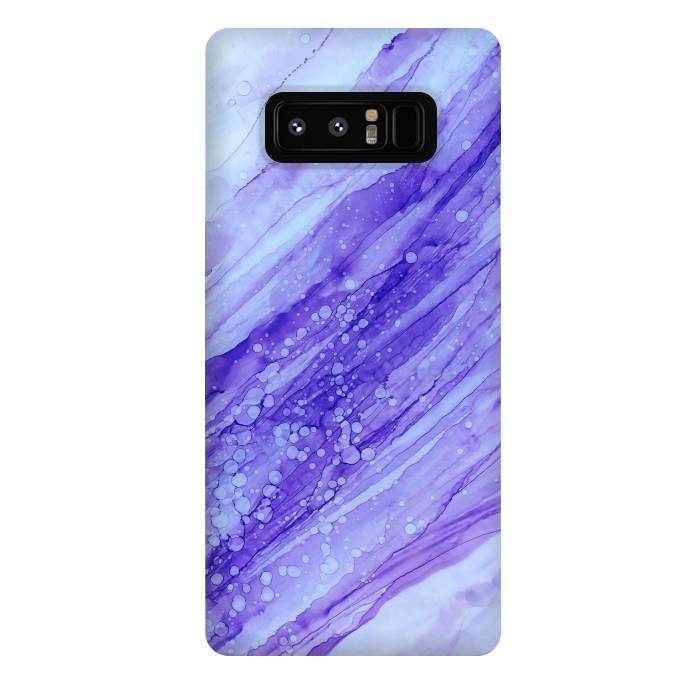 Galaxy Note 8 StrongFit Purple Marble Print by Becky Starsmore