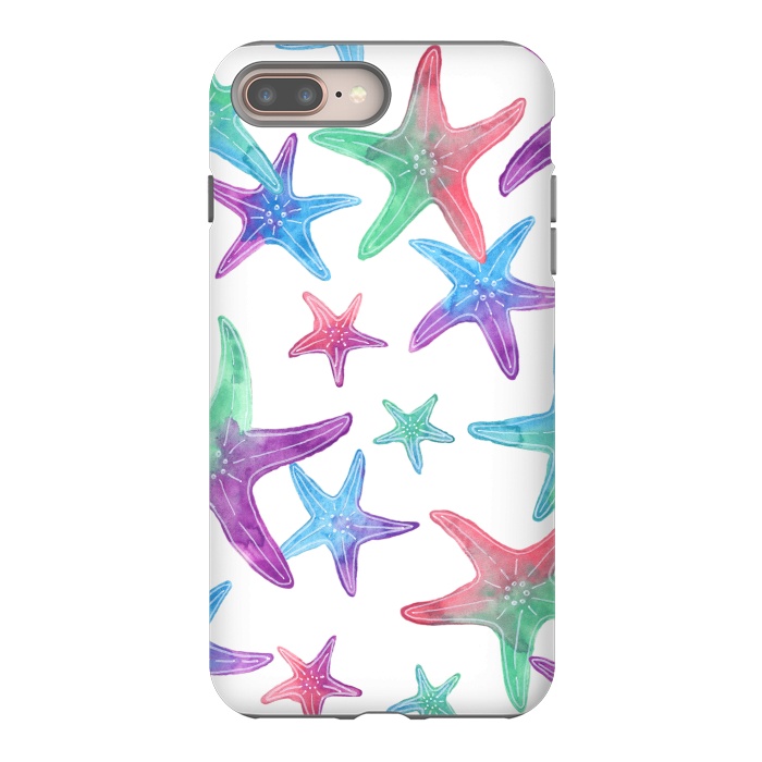 iPhone 7 plus StrongFit Starfish Print by Becky Starsmore