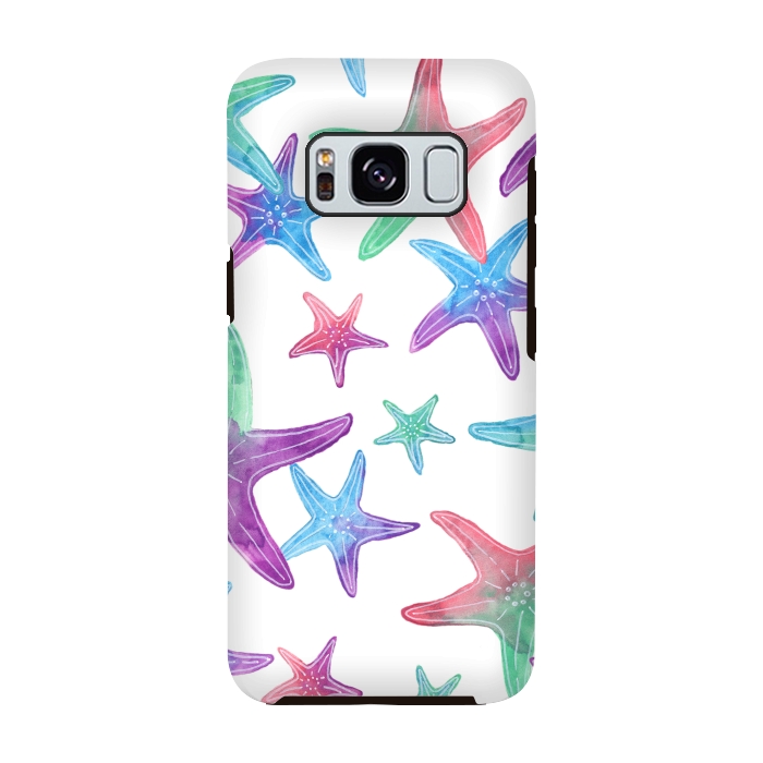 Galaxy S8 StrongFit Starfish Print by Becky Starsmore