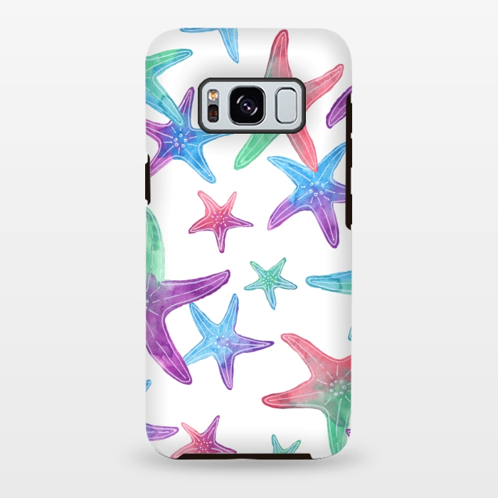 Galaxy S8 plus StrongFit Starfish Print by Becky Starsmore