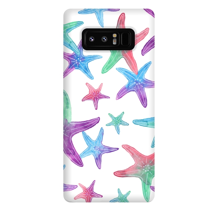 Galaxy Note 8 StrongFit Starfish Print by Becky Starsmore