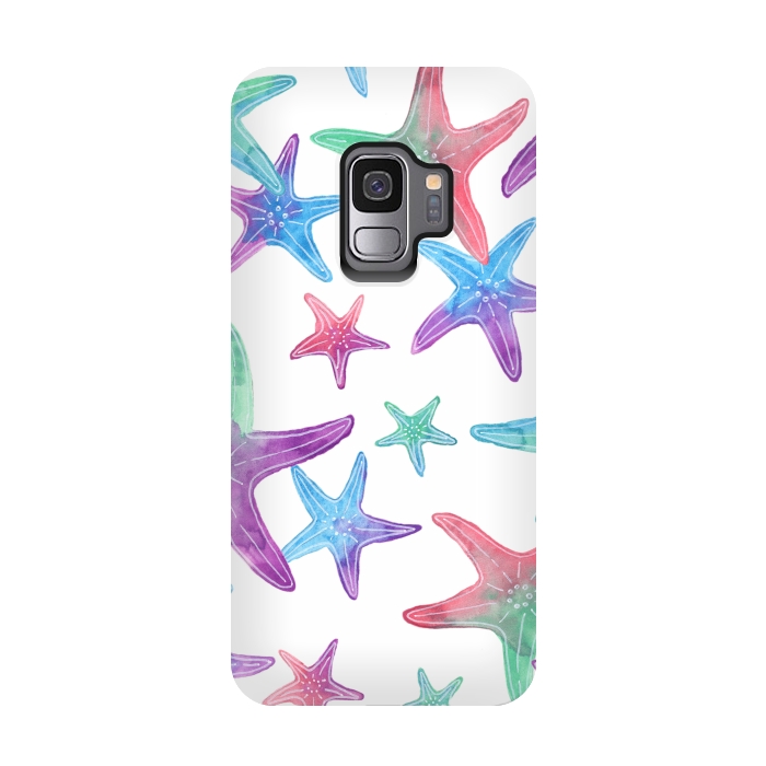Galaxy S9 StrongFit Starfish Print by Becky Starsmore
