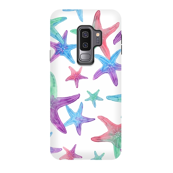 Galaxy S9 plus StrongFit Starfish Print by Becky Starsmore