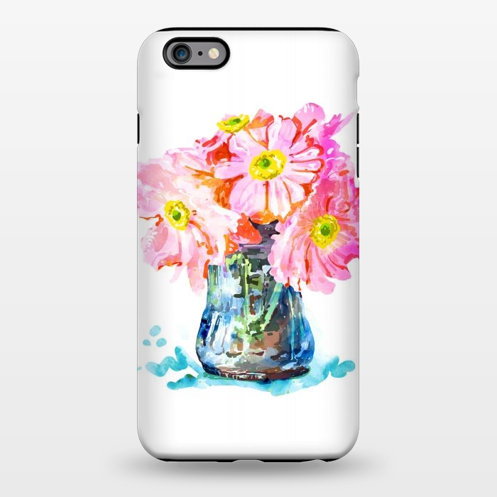 iPhone 6/6s plus StrongFit Watercolor Flower Pot por Uma Prabhakar Gokhale