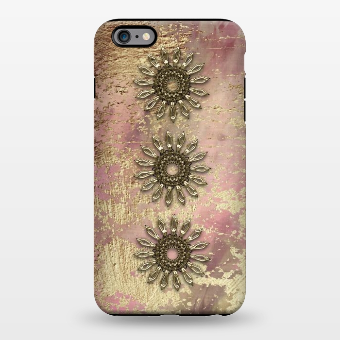 iPhone 6/6s plus StrongFit Golden Embellishments On Pink And Gold by Andrea Haase