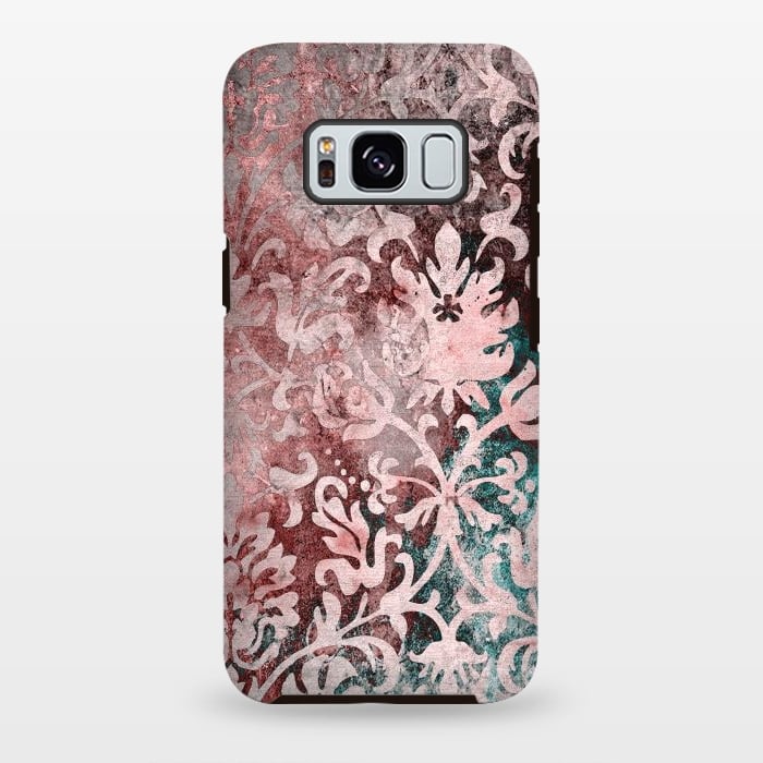 Galaxy S8 plus StrongFit Rosegold Damask 2 by Andrea Haase