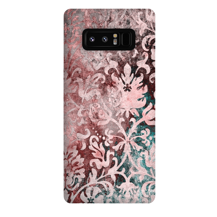 Galaxy Note 8 StrongFit Rosegold Damask 2 by Andrea Haase