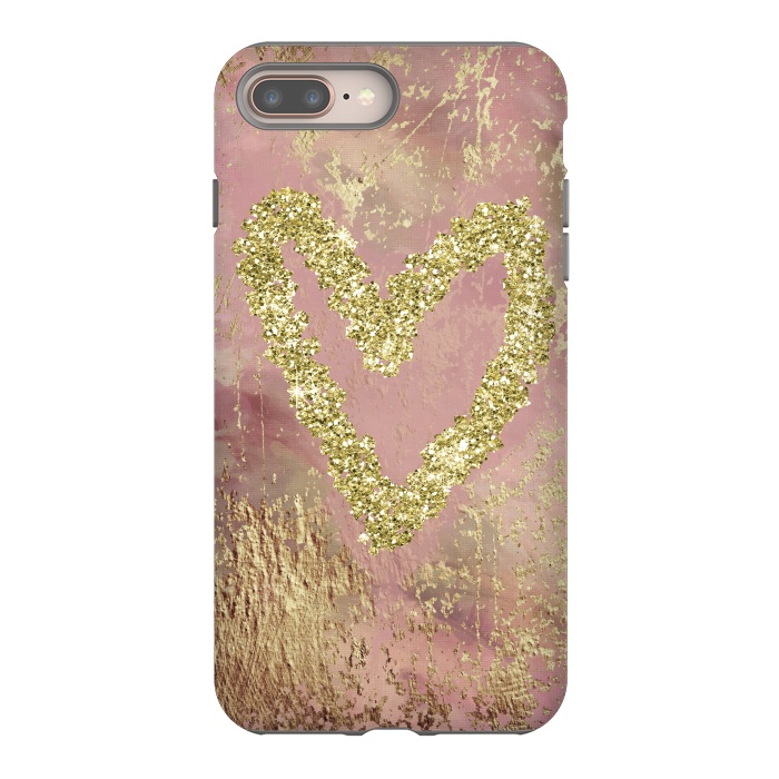 iPhone 7 plus StrongFit Sparkling Heart by Andrea Haase