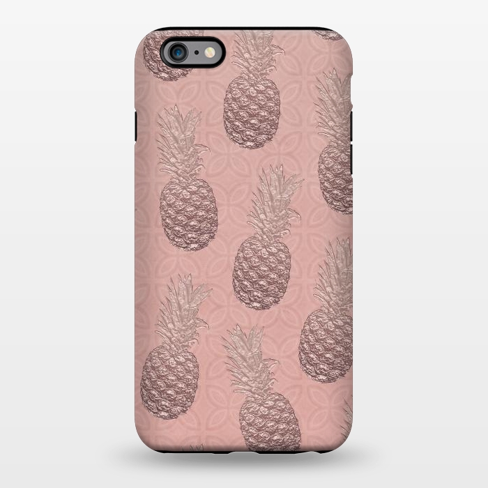 iPhone 6/6s plus StrongFit Shiny Pink Pineapple by Andrea Haase