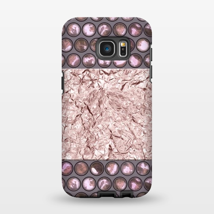 Galaxy S7 EDGE StrongFit Rose Gold Shiny Elegance by Andrea Haase