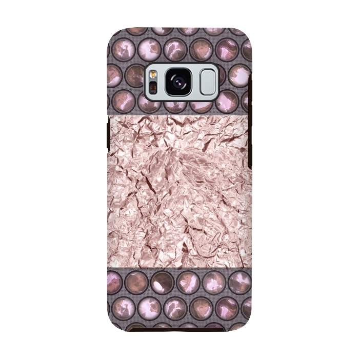 Galaxy S8 StrongFit Rose Gold Shiny Elegance by Andrea Haase