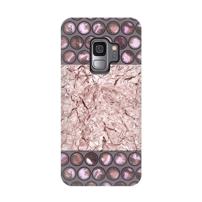 Galaxy S9 StrongFit Rose Gold Shiny Elegance by Andrea Haase