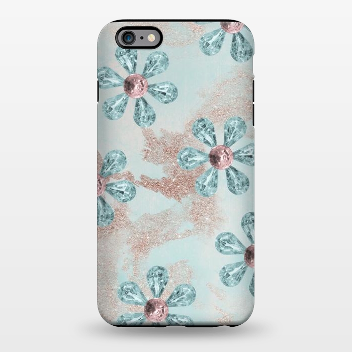 iPhone 6/6s plus StrongFit Rhinesone Flower Sparkle by Andrea Haase