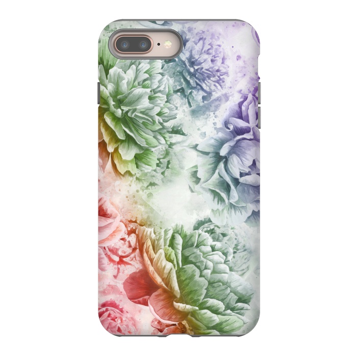 iPhone 7 plus StrongFit Soft Flowers by Creativeaxle