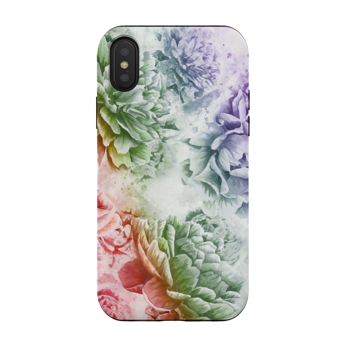 iPhone Xs / X StrongFit Soft Flowers by Creativeaxle