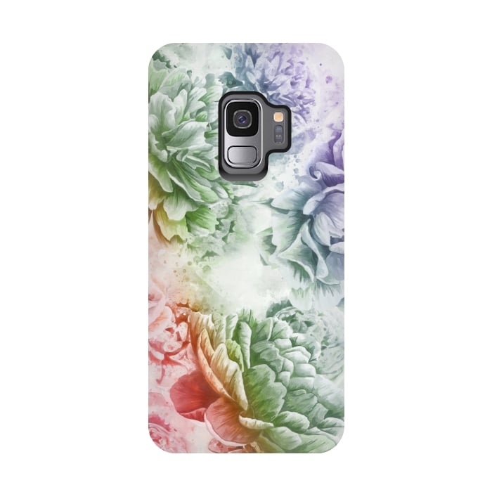 Galaxy S9 StrongFit Soft Flowers by Creativeaxle