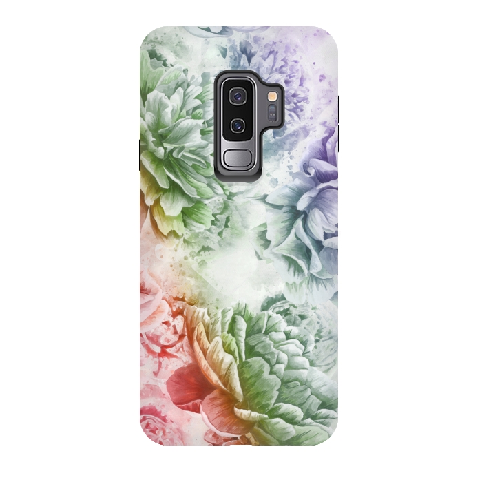 Galaxy S9 plus StrongFit Soft Flowers by Creativeaxle