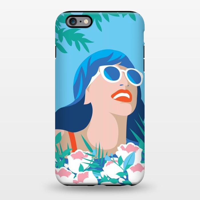 iPhone 6/6s plus StrongFit Blue Summer Girl by DaDo ART