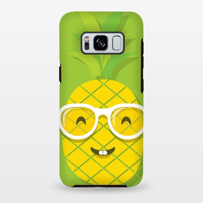 Galaxy S8 plus StrongFit Summer Fun - Smiling Pineapple by DaDo ART