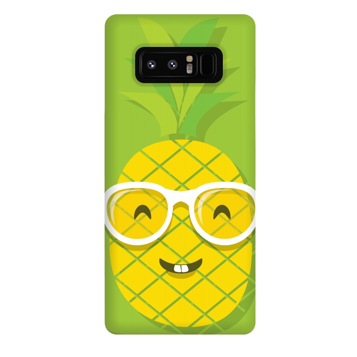 Galaxy Note 8 StrongFit Summer Fun - Smiling Pineapple by DaDo ART