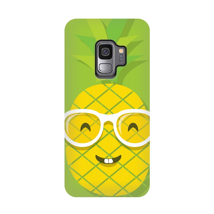 Galaxy S9 StrongFit Summer Fun - Smiling Pineapple by DaDo ART