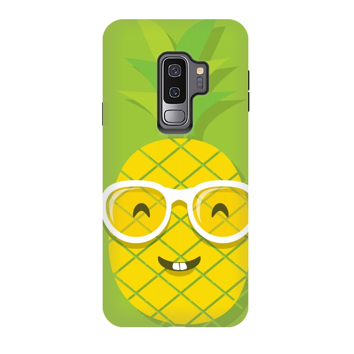 Galaxy S9 plus StrongFit Summer Fun - Smiling Pineapple by DaDo ART