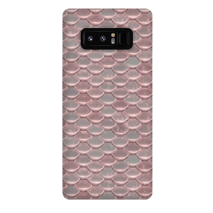 Galaxy Note 8 StrongFit Pink Snake Skin by Andrea Haase