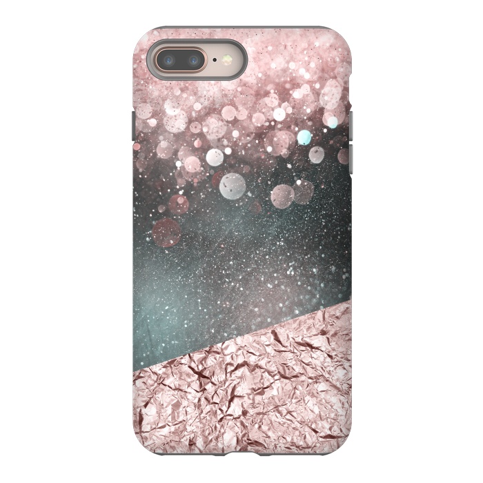 iPhone 7 plus StrongFit Rosegold Sparkle 2 by Andrea Haase
