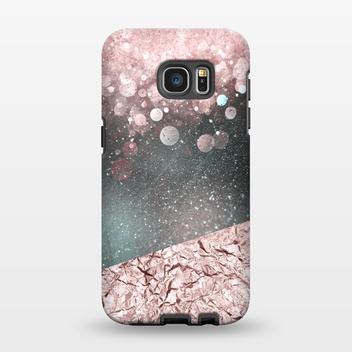 Galaxy S7 EDGE StrongFit Rosegold Sparkle 2 by Andrea Haase
