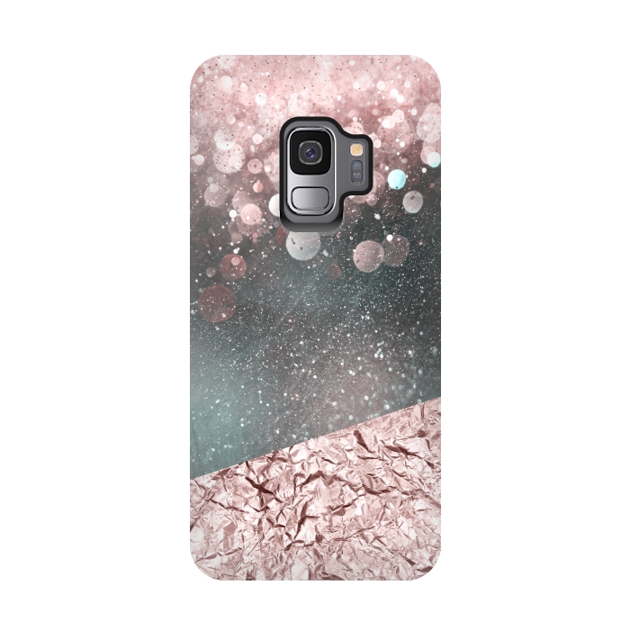 Galaxy S9 StrongFit Rosegold Sparkle 2 by Andrea Haase