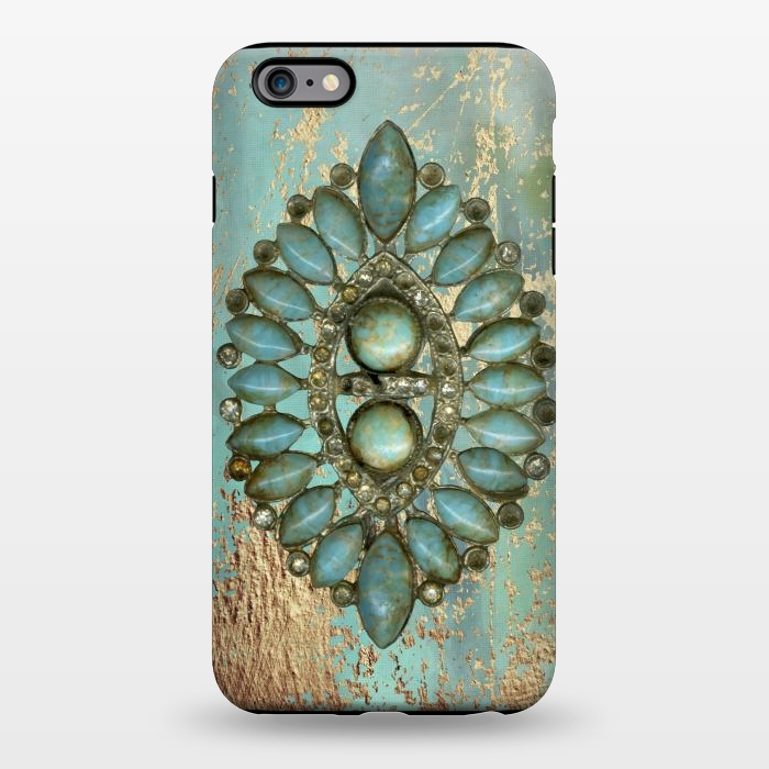 iPhone 6/6s plus StrongFit Turquoise Embellishment by Andrea Haase