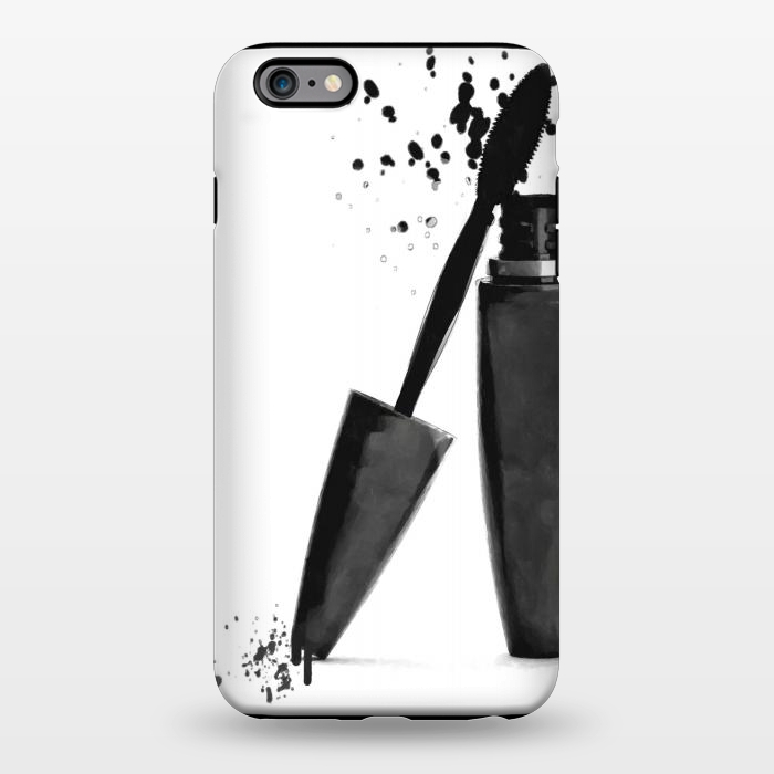 iPhone 6/6s plus StrongFit Black Mascara Fashion Illustration by Alemi