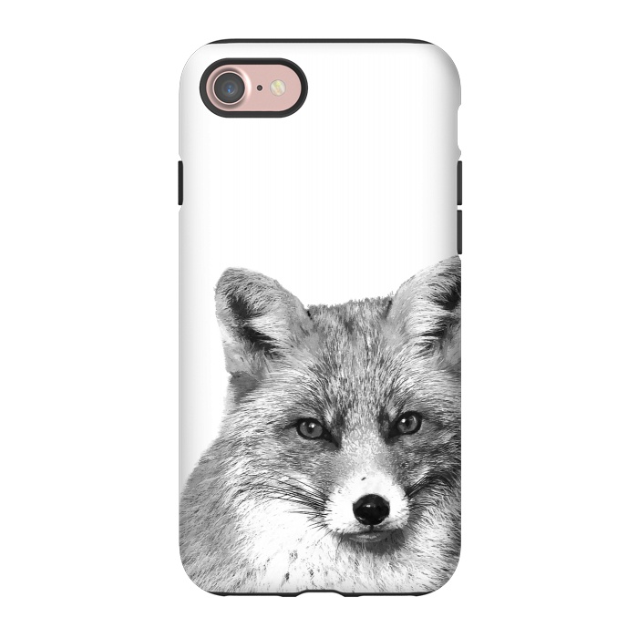 iPhone 7 StrongFit Black and White Fox by Alemi