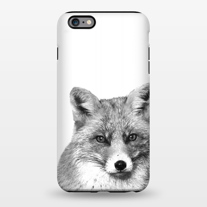 iPhone 6/6s plus StrongFit Black and White Fox by Alemi