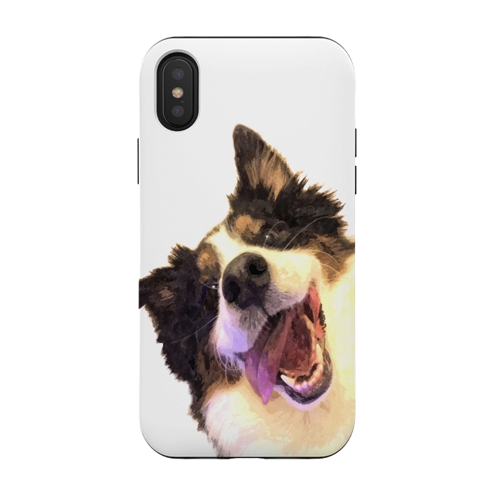 iPhone Xs / X StrongFit Happy Dog by Alemi